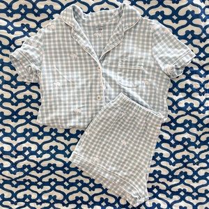 Roller Rabbit Elephant Plaid PJ Set in Blue